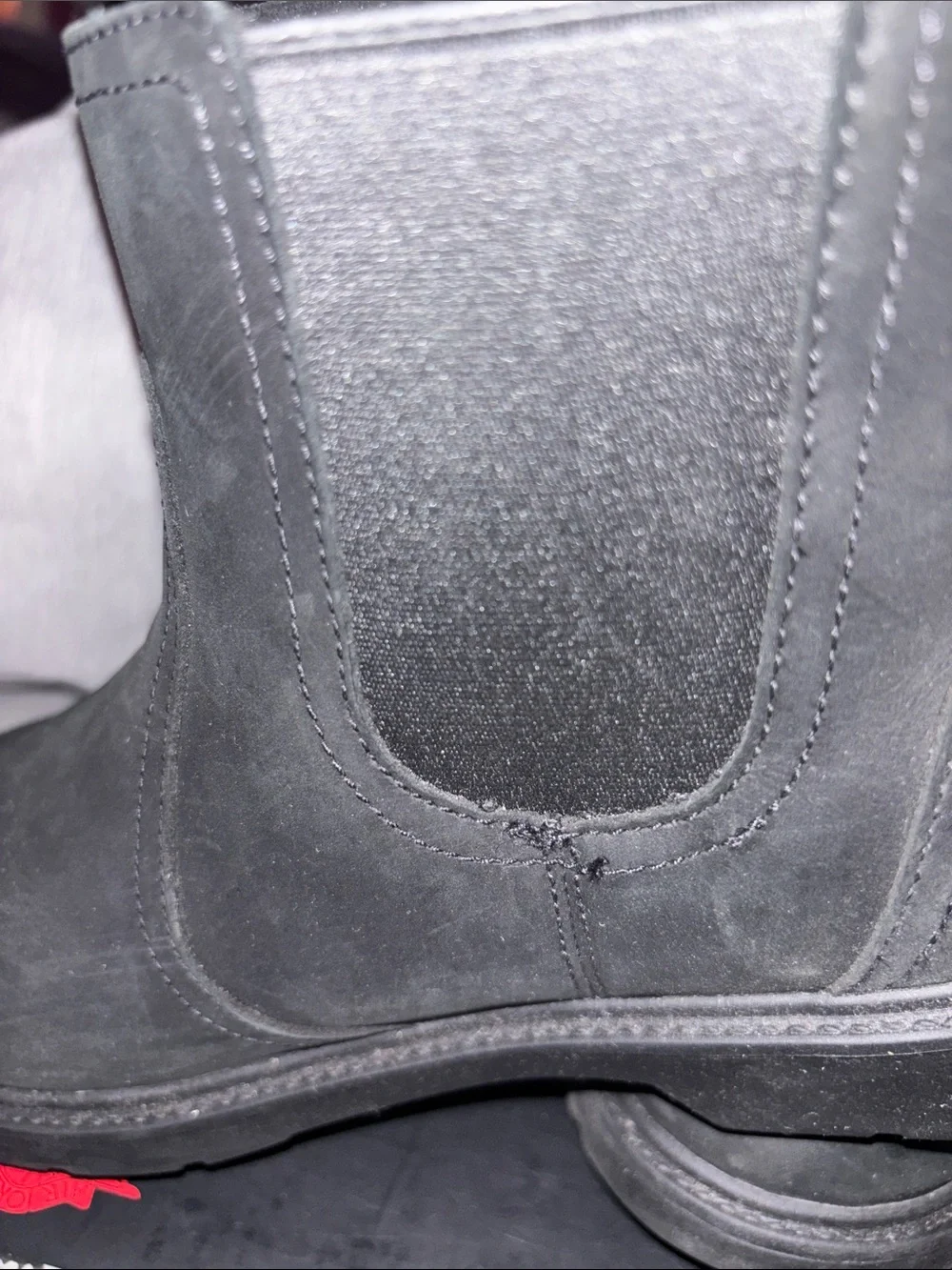 UGG Kids Black Suede Pull-On Ankle Boots